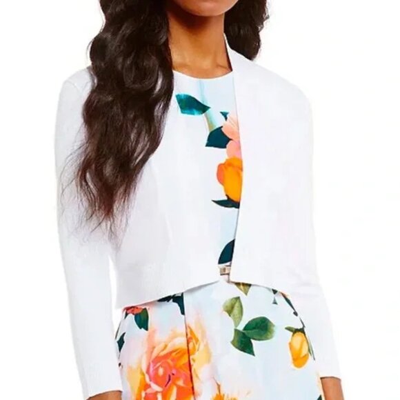 Calvin Klein 3/4 Sleeve Shrug - White - Excellent Condition - Picture 4 of 6